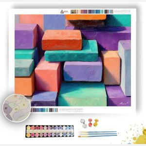 PLAYFUL BLOCKS - Paint by Numbers Full Kit