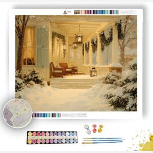 SNOWY PORCH - Paint by Numbers Full Kit