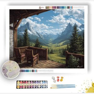MOUNTAIN CABINVIEW - Paint by Numbers Full Kit