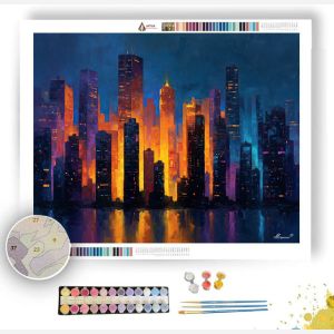 NIGHT TOWERS - Paint by Numbers Full Kit