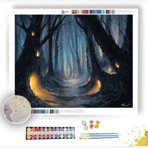 DARKENED FOREST - Paint by Numbers Full Kit