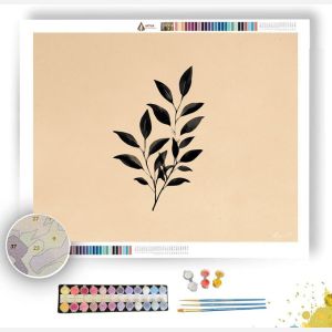 MINIMAL LEAF - Paint by Numbers Full Kit