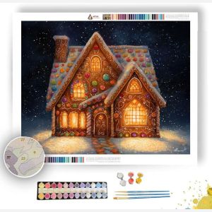 GINGERBREAD GLOW - Paint by Numbers Full Kit