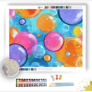 DOODLE BUBBLE FUN - Paint by Numbers Full Kit