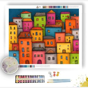 DOODLE CITY BLOCKS - Paint by Numbers Full Kit