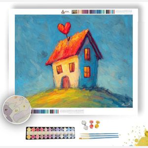 DOODLE HAPPY HOUSE - Paint by Numbers Full Kit