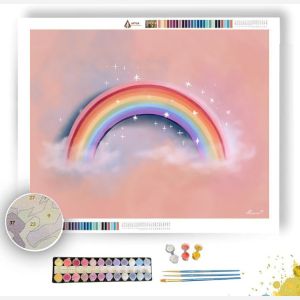 DOODLE RAINBOW ARC - Paint by Numbers Full Kit