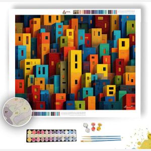 COLOR TILE CITY - Paint by Numbers Full Kit