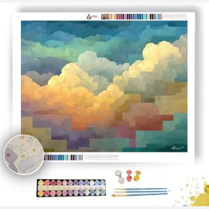 SOFT MODERN CLOUDS - Paint by Numbers Full Kit