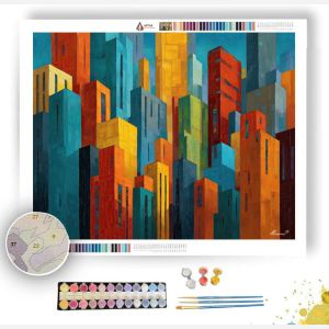 MODERN CITY LINES - Paint by Numbers Full Kit