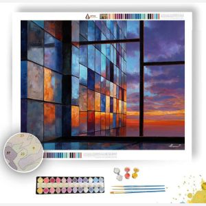 MODERN SKY WINDOWS - Paint by Numbers Full Kit