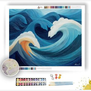 MODERN WAVE MOTION - Paint by Numbers Full Kit