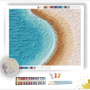 PIXEL COASTLINE CURVE - Paint by Numbers Full Kit
