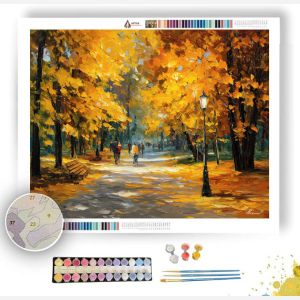 GOLDEN PARK AFTERNOON - Paint by Numbers Full Kit