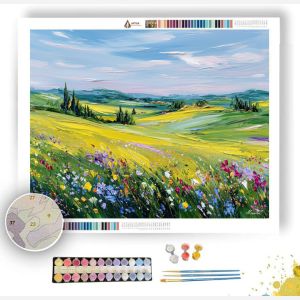 FIELDS OF QUIET JOY - Paint by Numbers Full Kit