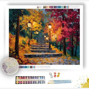 AUTUMN HILL LANTERNS - Paint by Numbers Full Kit