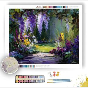 GARDEN IN VIOLET SHADE - Paint by Numbers Full Kit