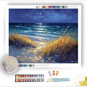 SAPPHIRE SHORE WIND - Paint by Numbers Full Kit