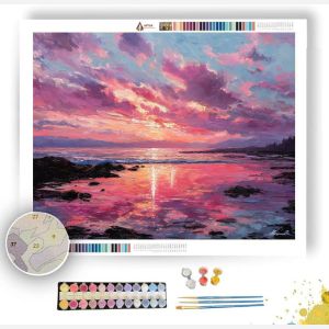 COASTAL CARNATION SKY - Paint by Numbers Full Kit