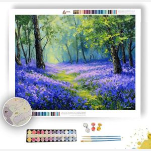 BLUEBELLS IN THE CLEARING - Paint by Numbers Full Kit