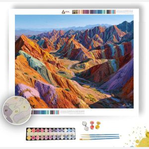 RED CLIFFS OF DANXIA LAND - Paint by Numbers Full Kit