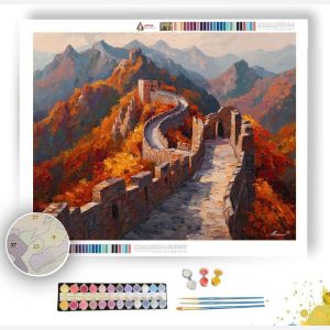 WINDING PATH OF THE DRAGON WALL - Paint by Numbers Full Kit
