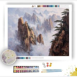 MIST OF HUANGSHAN PEAKS - Paint by Numbers Full Kit