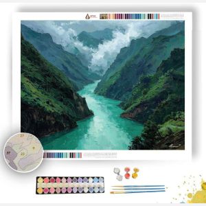 JADE RIVER THROUGH YUNNAN - Paint by Numbers Full Kit