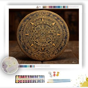 GOLDEN SERPENT DISC - Paint by Numbers Full Kit