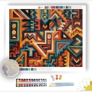 TRIBAL WIND PATTERNS - Paint by Numbers Full Kit