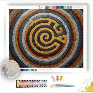SERPENT SUN MAZE - Paint by Numbers Full Kit