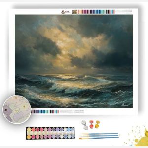 BAROQUE SEASCAPE STORM - Paint by Numbers Full Kit