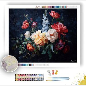 BAROQUE FLORAL CASCADE - Paint by Numbers Full Kit