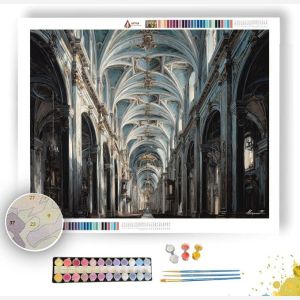 THE DRAMATIC CATHEDRAL - Paint by Numbers Full Kit