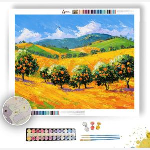 CITRUS ORCHARD HILLS - Paint by Numbers Full Kit