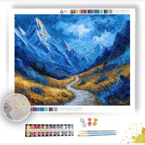 AZURE MOUNTAIN PASSAGE - Paint by Numbers Full Kit