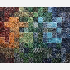 zentangle grid, swirl patterns, structured squares, detailed doodles, repeating motifs, geometric layout, intricate curves, line textured art, monochrome pattern grid, repeating structure, visual rhythm, meditative drawing