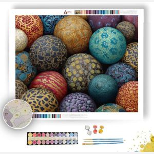 TANGLE SPHERE MATRIX - Paint by Numbers Full Kit