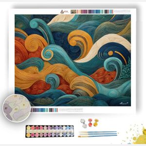 ZEN WAVE CASCADE - Paint by Numbers Full Kit