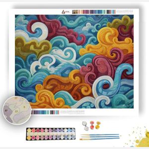 TANGLE SKY RIBBONS - Paint by Numbers Full Kit
