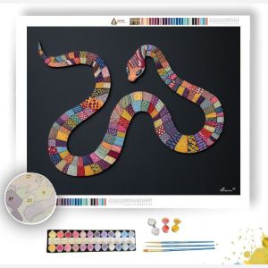 PATTERNED SERPENT LINE - Paint by Numbers Full Kit