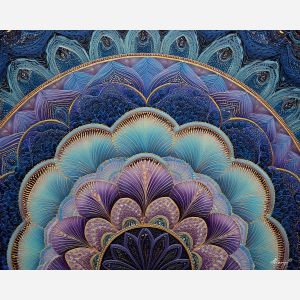 pattern arch, petal segments, zentangle motifs, curved decorative shape, floral abstract art, repeated line petals, intricate arch design