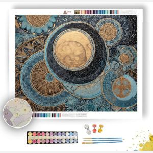 TANGLE MOON ORBIT - Paint by Numbers Full Kit