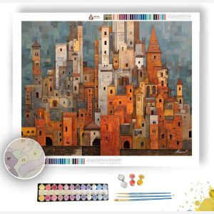 TANGLE CASTLE WALL - Paint by Numbers Full Kit