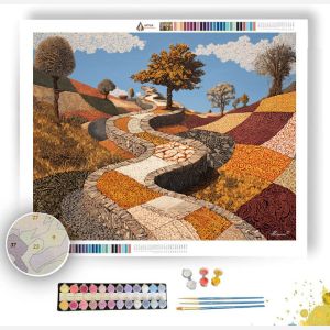 WOVEN TANGLE PATH - Paint by Numbers Full Kit
