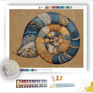 TANGLE SHELL FORM - Paint by Numbers Full Kit