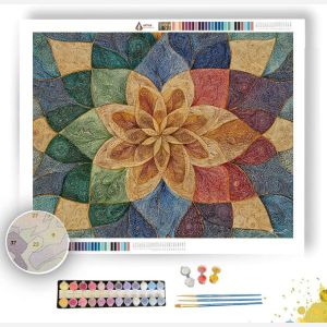 ZEN FLORAL SPIRAL - Paint by Numbers Full Kit