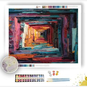 FRAMED VOID SPIRAL - Paint by Numbers Full Kit