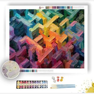 BENDING FRAME LABYRINTH - Paint by Numbers Full Kit