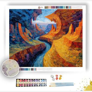 LOOPED CANYON SPLIT - Paint by Numbers Full Kit